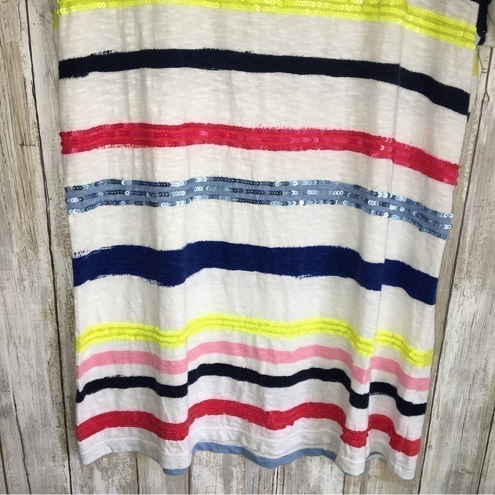 Talbots Striped Sequin Tee - Picture 3 of 4